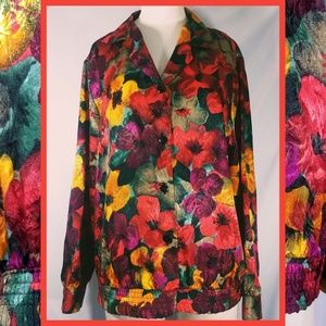 Vintage floral watercolor shirt